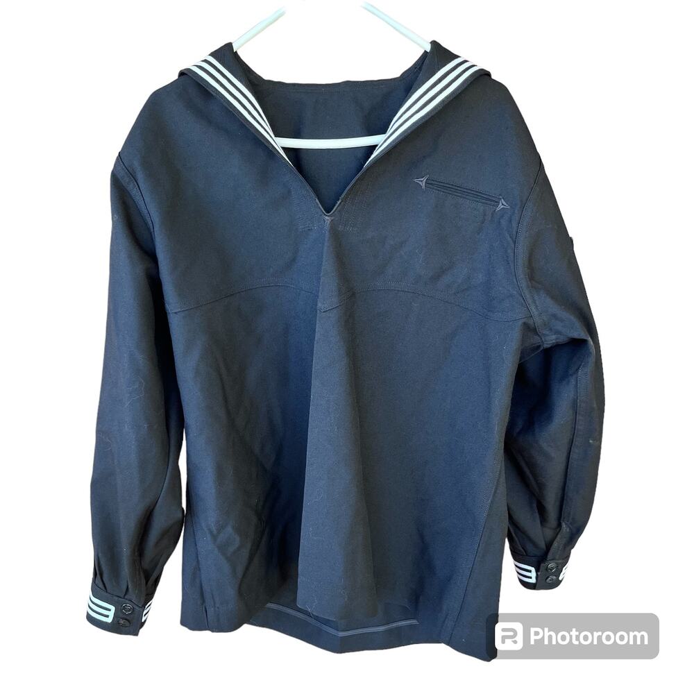 DSCP Quarterdeck Navy Naval Blue Dress Jumper Uniform Wool Sailor Cracker Jack